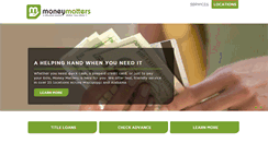 Desktop Screenshot of moneymatterslending.com